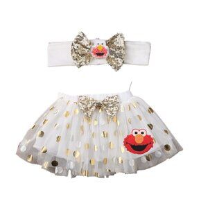 Elmo Skirt First Birthday Elmo Dress Sesame Street Elmo Clothes Smash Cake